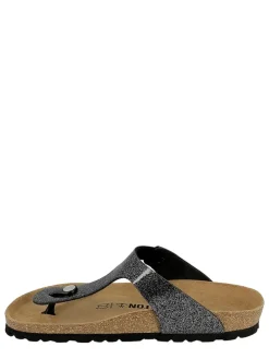 Teenslippers "Mercure" zwart/wit
