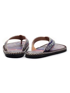 Teenslippers paars/meerkleurig