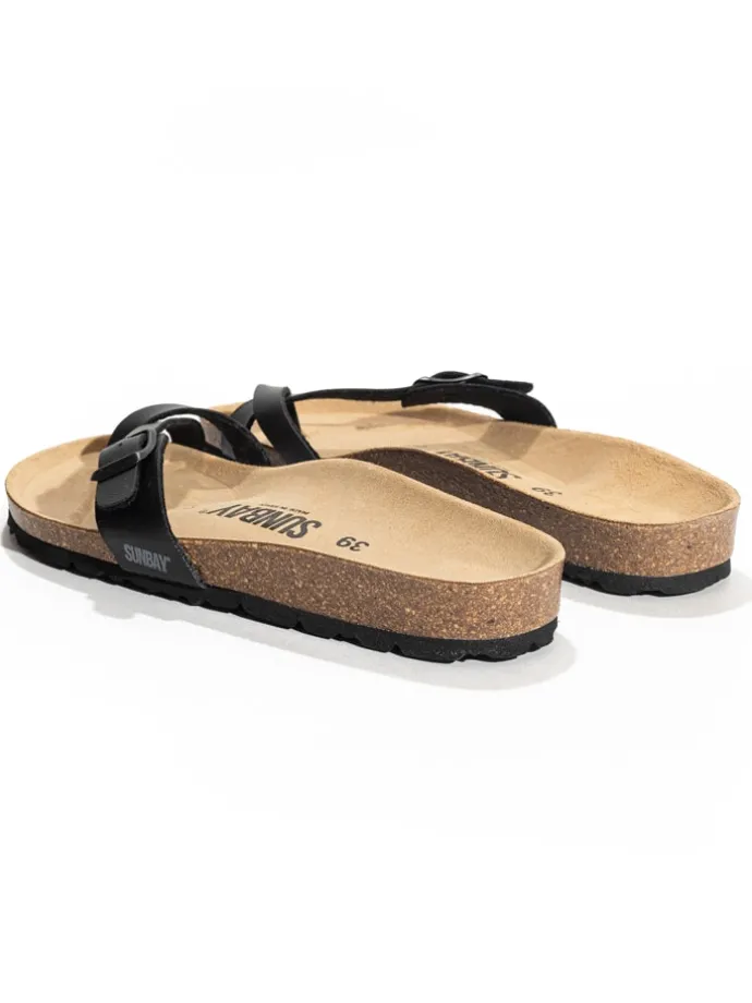 Teenslippers "Petunia" zwart
