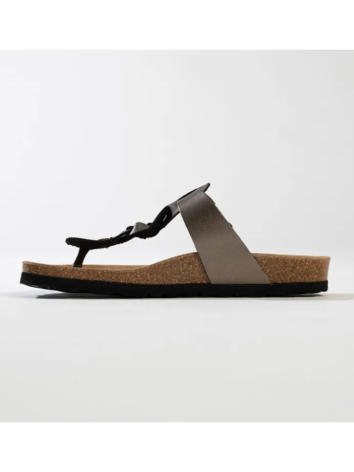 Teenslippers "Reggio" grijs