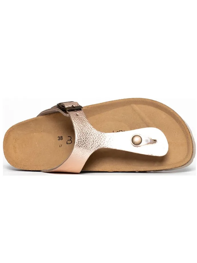 Teenslippers roségoudkleurig