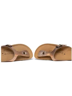 Teenslippers roségoudkleurig