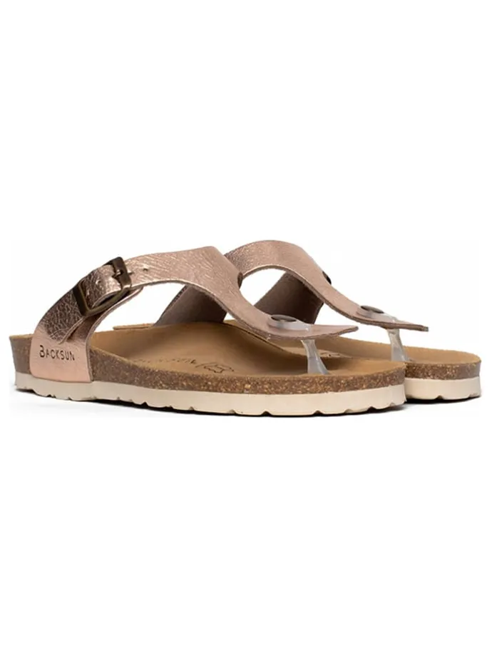 Teenslippers roségoudkleurig