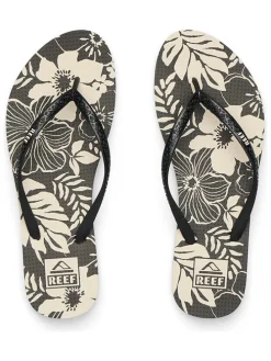 Teenslippers "Seaside" zwart