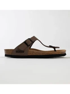 Teenslippers "Sinagpore" bruin