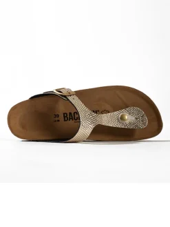 Teenslippers "Singapore" goudkleurig
