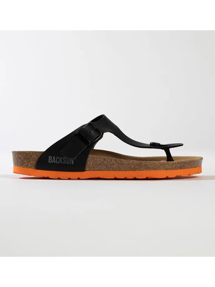 Teenslippers "Singapore" zwart