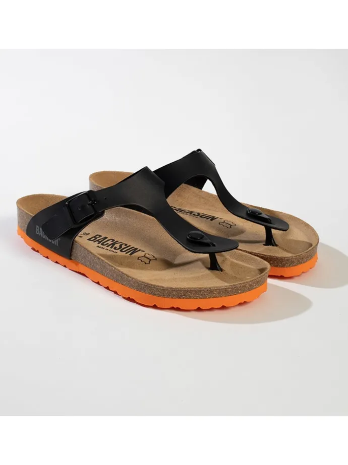 Teenslippers "Singapore" zwart