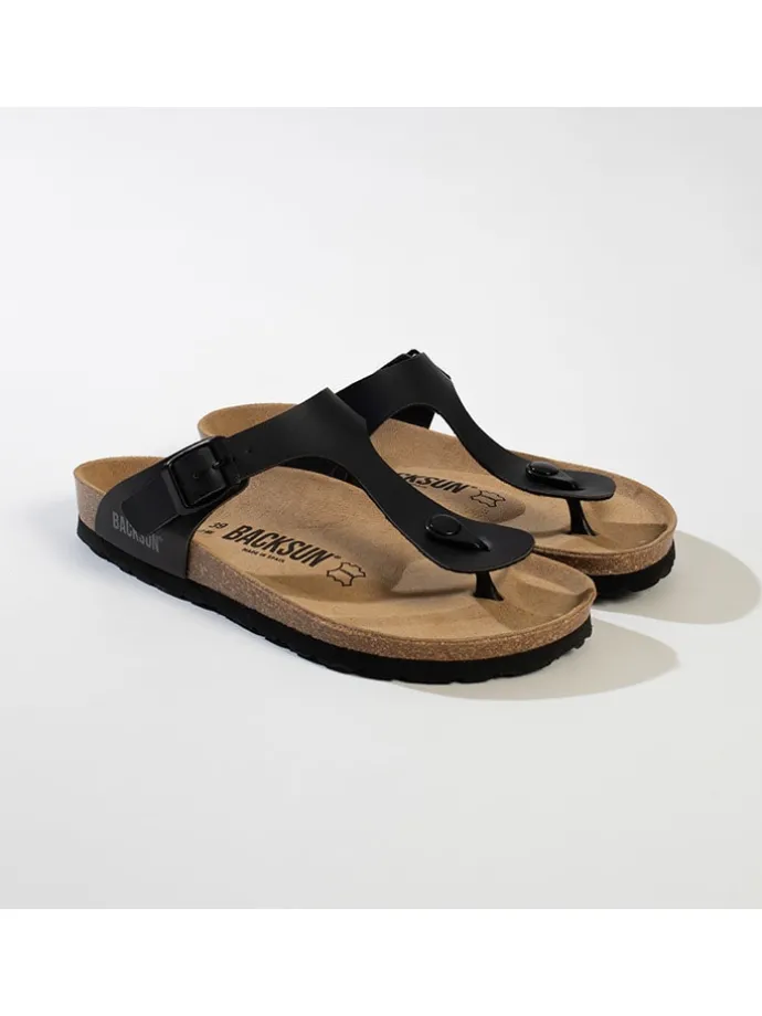 Teenslippers "Singapore" zwart