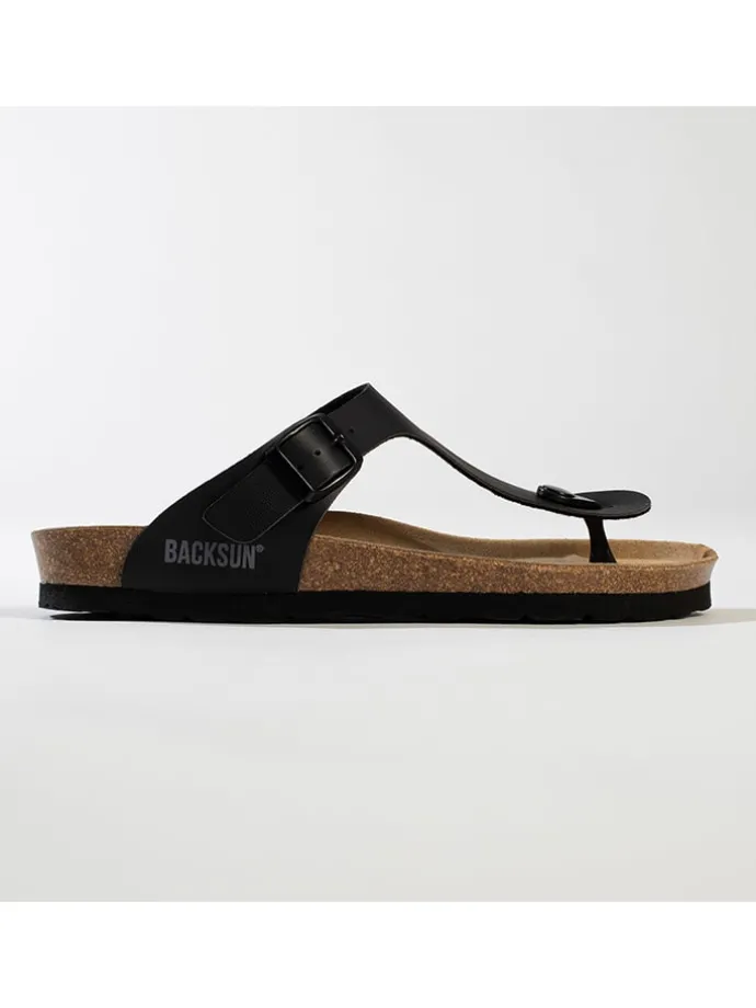 Teenslippers "Singapore" zwart