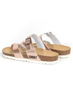 Teenslippers "Tulipe" bronskleurig