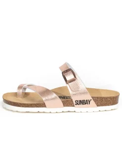 Teenslippers "Tulipe" bronskleurig