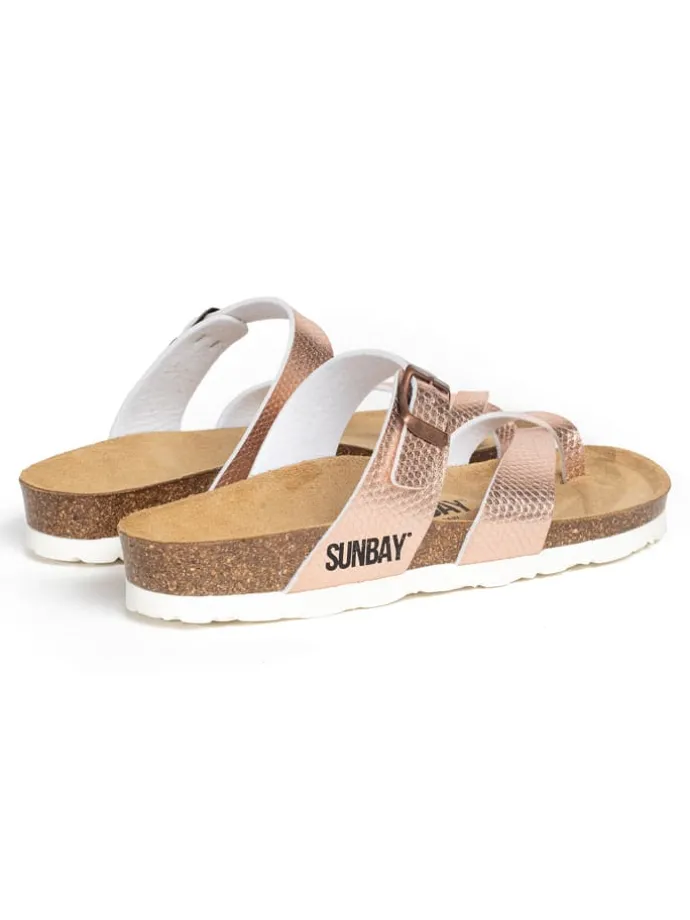 Teenslippers "Tulipe" bronskleurig