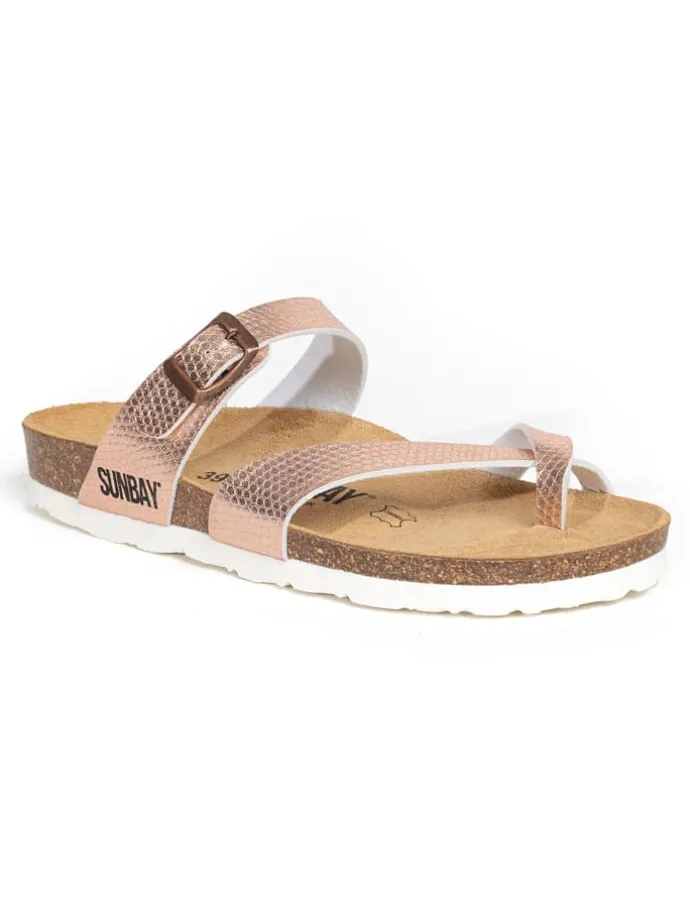 Teenslippers "Tulipe" bronskleurig