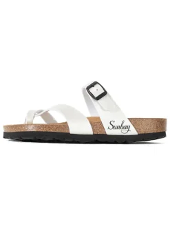 Teenslippers "Tulipe" wit