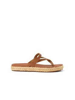 Teenslippers "Vista Carmen" lichtbruin