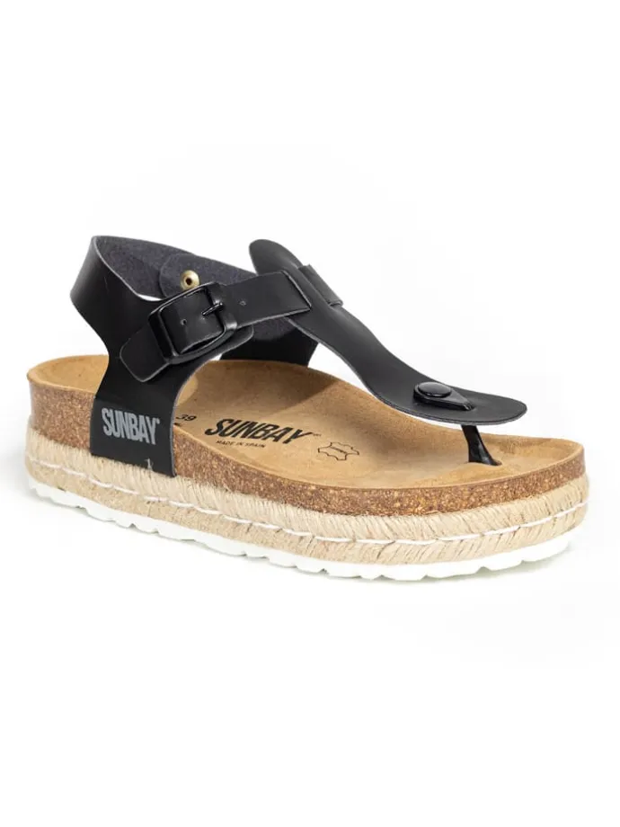 Teenslippers "Yarrow" zwart