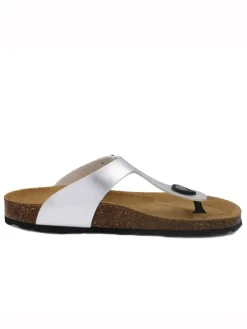 Teenslippers zilverkleurig