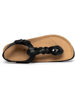 Teenslippers zwart