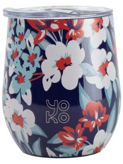 Thermobeker "Casablanca" blauw/wit/rood - 250 ml
