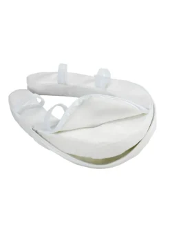 Toiletkussenhoes "Soft" wit - (B)38 x (H)5 x (D)46 cm