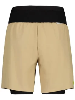 Trailrunningshort "ChanalM." beige/zwart