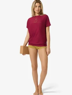 Trainingsshirt "Cat Yoga" rood
