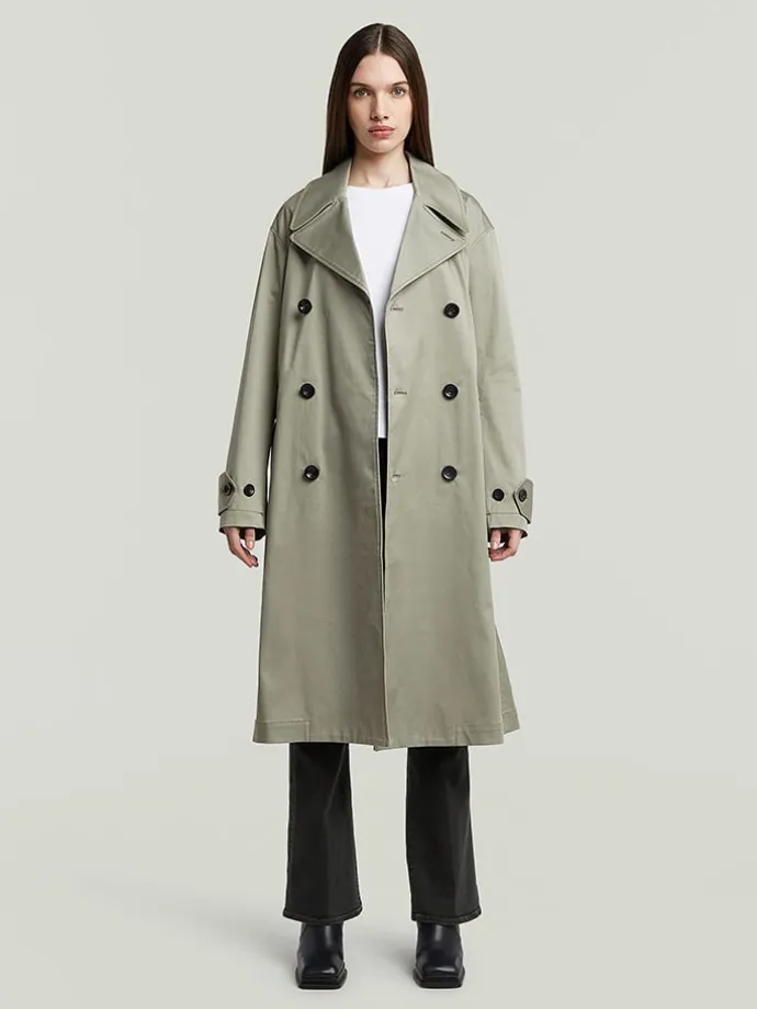 Trenchcoat olijfgroen