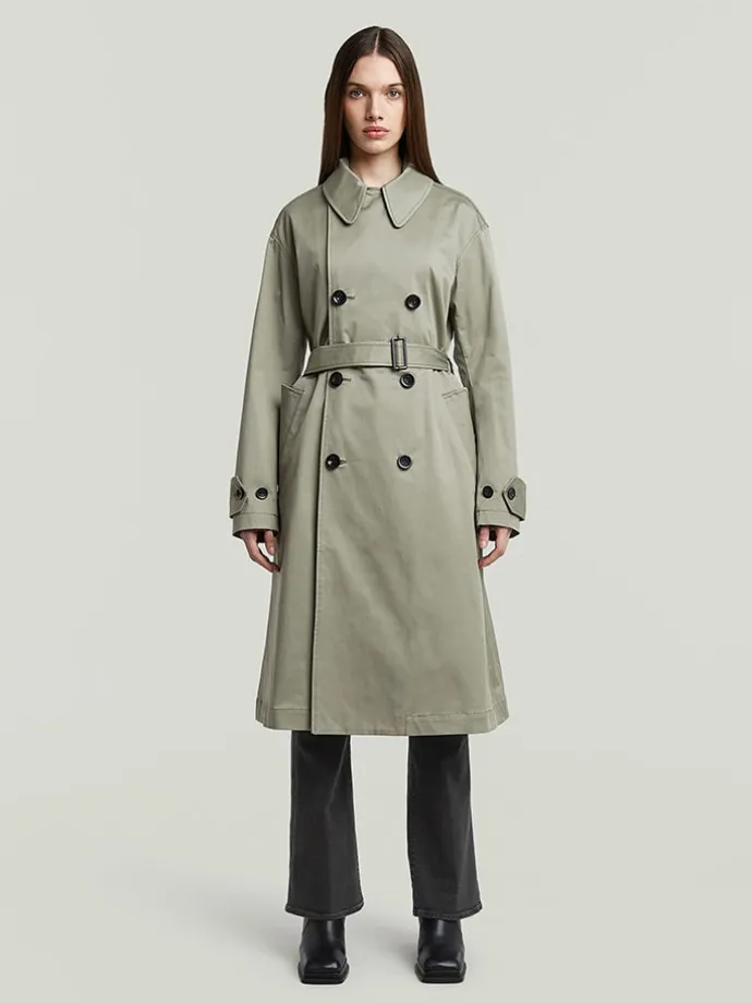 Trenchcoat olijfgroen