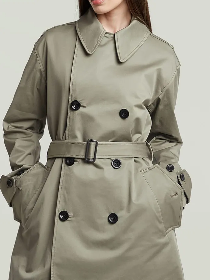 Trenchcoat olijfgroen
