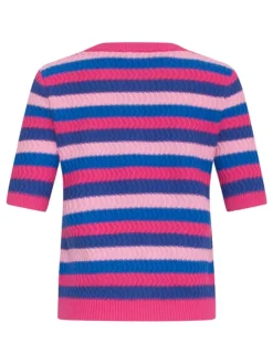 Trui blauw/roze