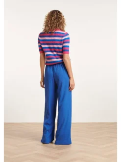 Trui blauw/roze