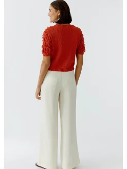Trui bruinrood