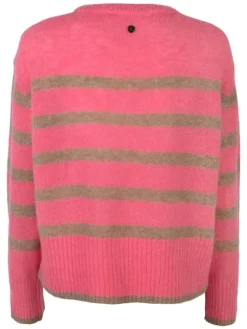 Trui groen/roze