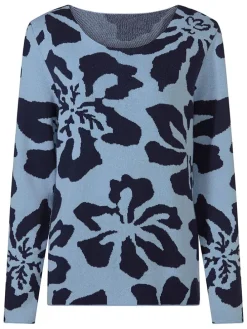 Trui lichtblauw/donkerblauw