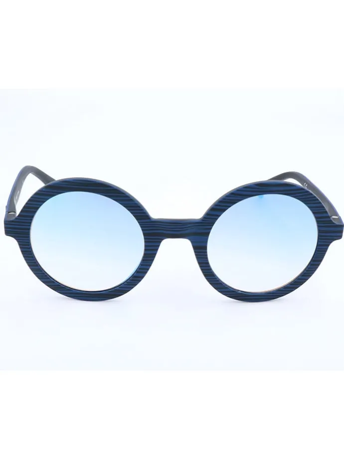 Unisekszonnebril blauw/lichtblauw