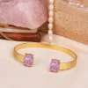 Vergulde armband met edelstenen