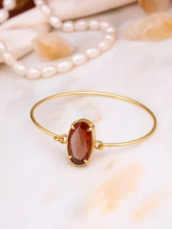 Vergulde armband met edelstenen