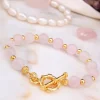 Vergulde armband met edelstenen