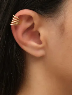 Vergulde earcuff