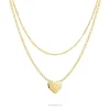 Vergulde ketting - (L)46 cm