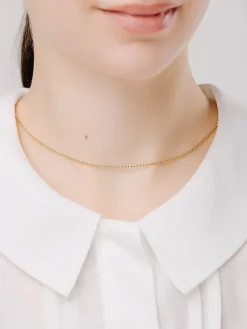 Vergulde ketting - (L)50 cm
