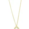 Vergulde ketting met hanger - (L)42 cm