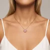 Vergulde ketting met hanger - (L)40 cm