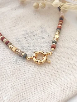 Vergulde ketting met sierelement - (L)45 cm