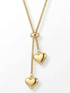Vergulde ketting met sierelementen - (L)60 cm