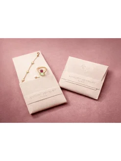 Vergulde ring met diamanten
