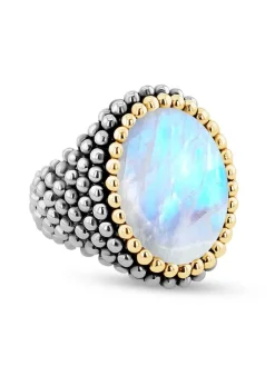 Vergulde ring met edelsteen
