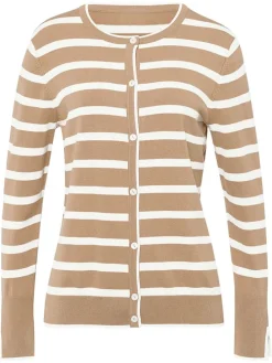 Vest camel/crème