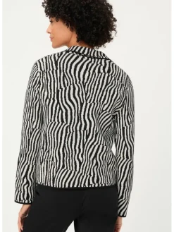 Vest wit/zwart